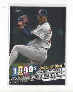 2020 Topps Decades' Best Black #DB62 Pedro Martinez Red Sox /299 