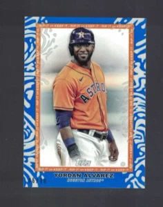 2022 Topps Rip Yordan Alvarez #68 Blue #06/10 UNRIPPED Dare to Tear Astros - Picture 1 of 1