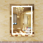 Miroir LED pour salle de bain 18 x 24 pouces gradable antibrouillard à LED miroir vanité lumière blanche