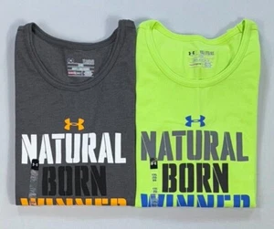 Boy's Youth Under Armour Loose Fit "Natural Born Winner" Tank Top - Picture 1 of 3