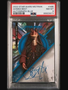 2022 Star Wars Masterwork Ahmed Best /99 Auto #ABE PSA 8 NM-MT POP1 - Picture 1 of 2