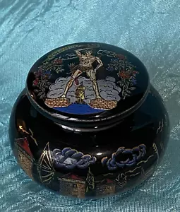GRIECHENLAND handbemalt mit Emaille KOLOSS DER RHODEN Keramik MASSIVER PARFÜM Balsam TOPF - Bild 1 von 14