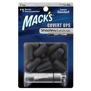 Tapones para los oídos de espuma suave Mack's Shooters Covert OpsTM -7 pares - Imagen 1 de 7