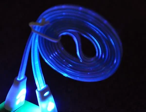 3ft LED light color flash change usb cable FOR apple iPhone X 8 7 6 plus 5s ipod - Picture 1 of 17