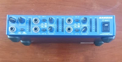 Samson C-que 8 4 Channel Headphone Amplifier + Power/ Input Cords - Image 1 of 4