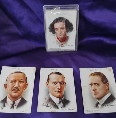 1937 Will's Cigarette Cards Famous British Authors 38 Good to Fair Cards - Image 1 of 4