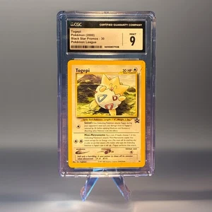 2000 Togepi Black Star Promos #30 - Pokemon League CGC 9 - Picture 1 of 2