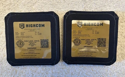 2x HighCom RSTP SA+ Standalone 6x6 Side Plates Level III+ Stand Alone Armor - Image 1 of 2