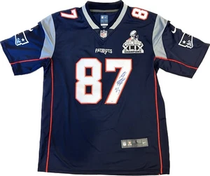 Rob Gronkowski Signed Autographed Patriots Super Bowl XLIX Jersey JSA COA - Picture 1 of 3
