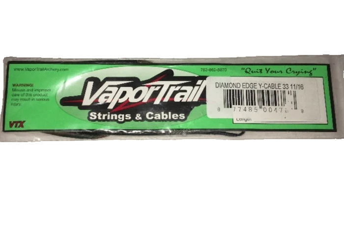Cuerda de arco Vapor Trail Diamond Edge Y-Cable talla 33 11/16 -RARA-SE ENVÍA N 24 HORAS-NUEVA Foto 1 de 4