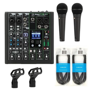 Mackie ProFX6v3+ 6-channel Mixer - 2 x RODE M1 Microphones - 2 x XLR Cables Bund - Picture 1 of 4
