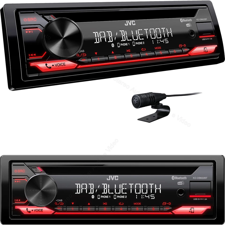 AUTORADIO DAB Bluetooth CD USB Mp3 Stereo Auto Aux-In USCITE RCA Subwoofer 1 din - Immagine 1 di 4