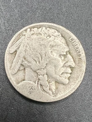 Buffalo Nickel-1923-S, partial date - Image 1 of 3