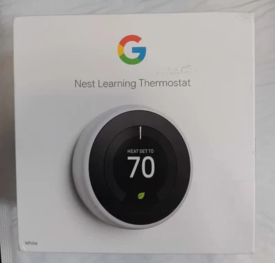 Google Nest Learning Thermostat 3rd Gen - White - Image 1 of 4