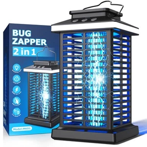 Bug Zapper Outdoor, Mosquito Zapper 2 in 1 Portable & Rechargeable Bug Zapper... - Picture 1 of 7
