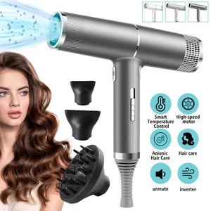 Asciugacapelli 2500W infrarossi negativi ionici soffiatore caldo e freddo strumento styler capelli - Foto 1 di 18