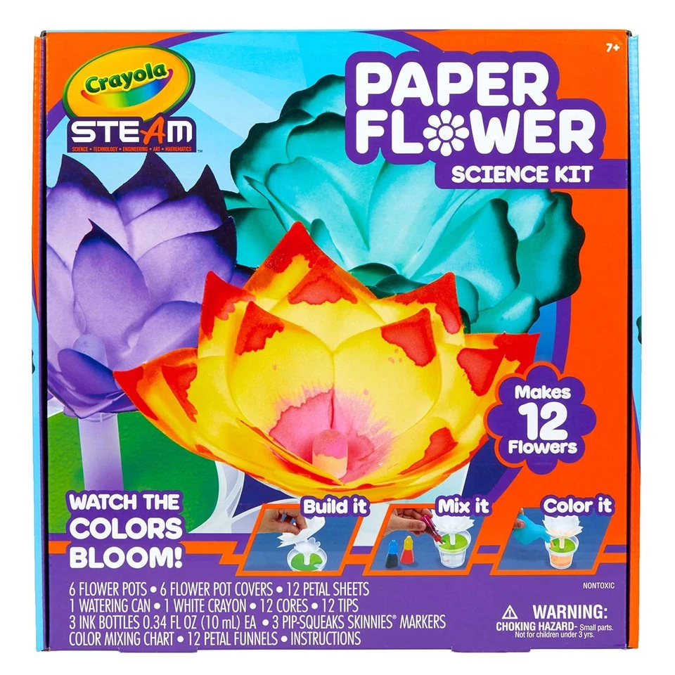 Crayola® STEAM: Kit de ciencia de flores de papel Foto 1 de 1