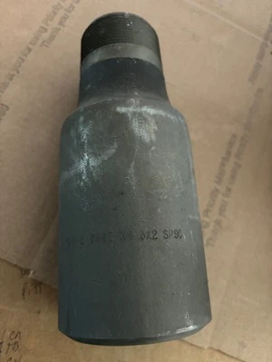 USA SWAGE NIPPLE Concentric 3" Plain End x 2" NPT Thread Schedule 80 Black Steel - Image 1 of 4