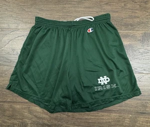 Pantaloncini irlandesi da combattimento vintage Champion Notre Dame uomo grandi verdi NCAA atletici - Foto 1 di 9