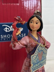 Jim Shore Disney Princess Mulan Mushu "Determined & Tough" Blossom Dragon  - Picture 1 of 13