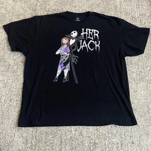 Disney Parks Nightmare Before Christmas Her Jack T Shirt 3XL Mens Black Logo - Picture 1 of 5