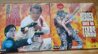 2 x JOHN WOO Laserdiscs Just Heroes / Heroes Shed No Tears PAL new sealed - Image 1 of 4