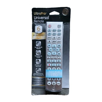 GE UltraPro 6 Device Universal Backlit Remote Control For All Major Brands  - Image 1 of 2