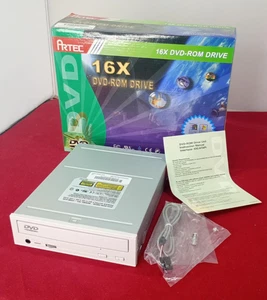 NEW! DVD-ROM Drive Internal IDE Artec DHM-G48 40-PIN & Manual - Picture 1 of 11