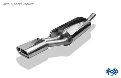 FOX Impianto Scarico Sportivo Doppel-Kat Audi A6 4B Tipo C5 135x80mm Rullato - Immagine 1 di 4