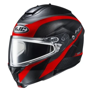 Hjc C91 Taly snowmobile helmet with Dual Lens Shield (Small, Semi-Flat Red - Picture 1 of 3