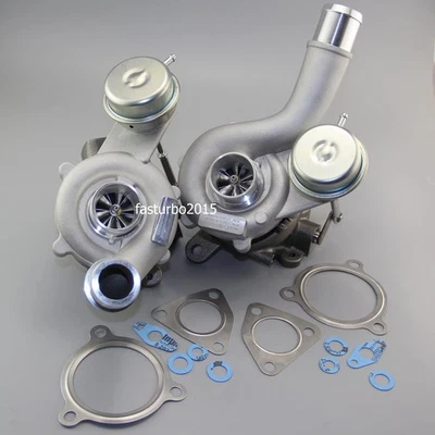 Twin Billet Wheel Turbo for2010-2015 Ford Explorer Lincoln Flex EcoBoost V6 3.5L - Image 1 of 4