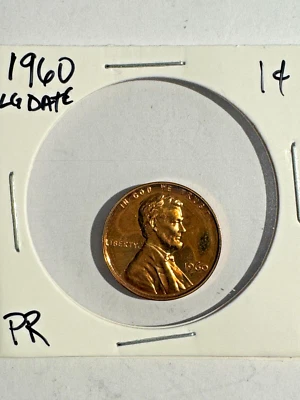 1960 Proof Large Date Lincoln Memorial Cent - Brilliant Red (RD) Beautiful Coin! - Image 1 of 4