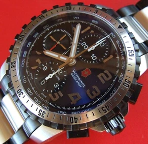 ULTRA Rare SWISS ARMY ALPNACH AIR FORCE AUTOMATIC CHRONO Watch~Sapphire~LOOKS NU - Picture 1 of 24