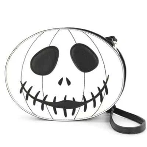 Glow in the Dark White Jack O Lantern Shoulder Bag - Picture 1 of 3