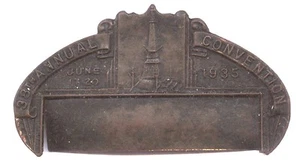 1935 INDIANAPOLIS BADGE * NATIONAL ASSOCIATION OF RETAIL GROCERS * RARE ONE !! - Picture 1 of 4