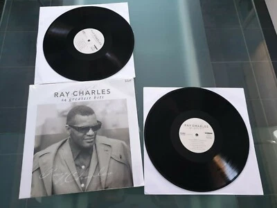 RAY CHARLES 24 Greatest Hits Vinyl 2LP 2013 EU compilation remastered  - Image 1 of 3