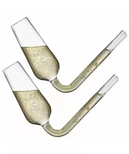 Flautas de champán copas de gas champán tiradores de champán The Glass to Chug - Imagen 1 de 9