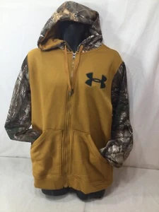 Under Armour Realtree Xtra Hoodie Hooded Sweatshirt Size Large Full Zip Up Front - Picture 1 of 7