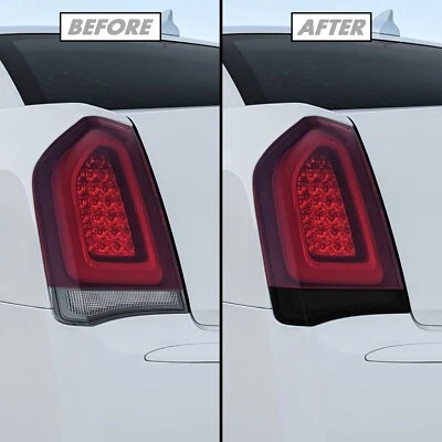 FOR 2015-2023 Chrysler 300 Tail Light Reverse Light SMOKE Precut Vinyl Tint - Image 1 of 4