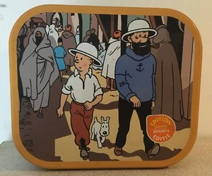 Boite à gateau Tintin - Le crabe aux pinces d'or 22x25cm hauteur 10cm - Picture 1 of 6