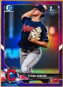 Bowman Chrome Draft Ethan Hankins Purple Refractor #117/250 XRC 2018 - Imagen 1 de 1