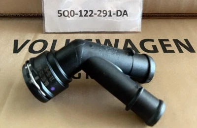 5Q0122291DA BRAND NEW GENUINE VW COOLANT HOSE ADAPTER GOLF/ALLTRACK 2015-19 - Image 1 of 3