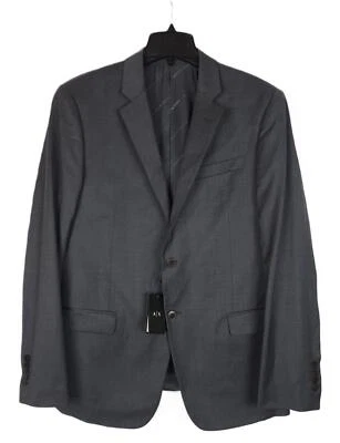 Armani Exchange Men's Slim-Fit Stretch Wool Suit Jacket Dark Grey 42L NWT - Image 1 of 4