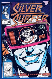 Silver Surfer #26 V#3 (1989) Super-Skrull APP; Direct Edition; VF/NM - Picture 1 of 2