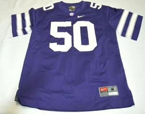 Nike Men's Football Jersey Shirt V-Neck Short Sleeve Purple White Size Medium - Picture 1 of 8