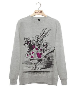 BATCH1 ALICE IN WONDERLAND THROUGH THE LOOKING GLASS TRUMPET MENS SWEATSHIRT - Picture 1 of 1