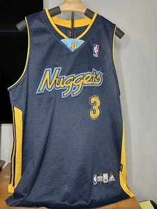 Camiseta Allen Iverson Denver Nuggets Adidas NBA Authentics Swingman Talla 50 - Imagen 1 de 7