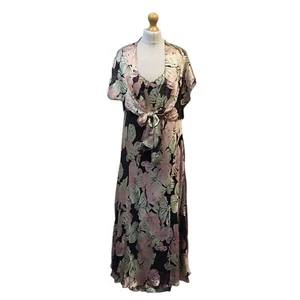 Maxi Vestido Windsmoor Terciopelo Quemado Corte Sesgado Con Bolero A Juego Para Mujer 16 - Imagen 1 de 6
