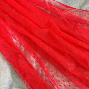 Dot Patterns Mesh Jacquard Mesh Fabrics For Wedding Dress Evening Women Clothing - Picture 1 of 18