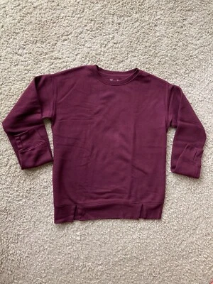 Sudadera para mujer Xersion manga larga granate puños con orificios para el pulgar - mediana alta Foto 1 de 3